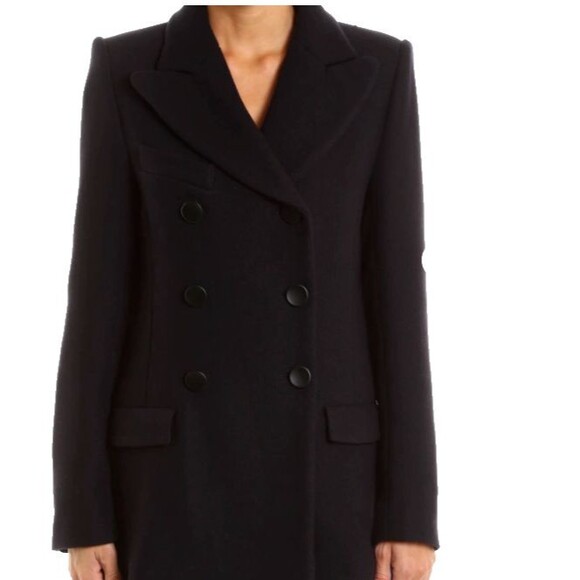 Isabel Marant Etoile Black Wool Blend Tailored Jacket Cyril Dancer Coat Sz 2/34 - Picture 2 of 9